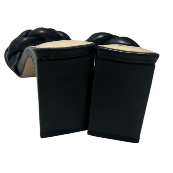 Jessica Simpson Sassia Slip On Square Toe Slide Black Braided sandals size 6.5 - Picture 5 of 9